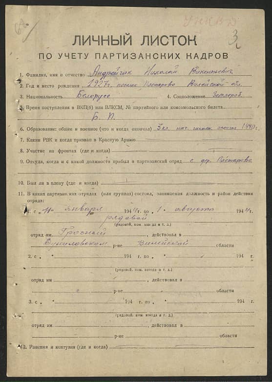 Андрейчик Николай Викентьевич Документ 1