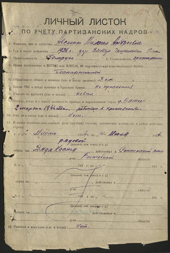 Авсеенко Михаил Андреевич Документ 1