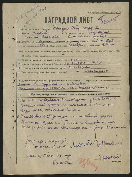 Бородин Петр Федорович Документ 1