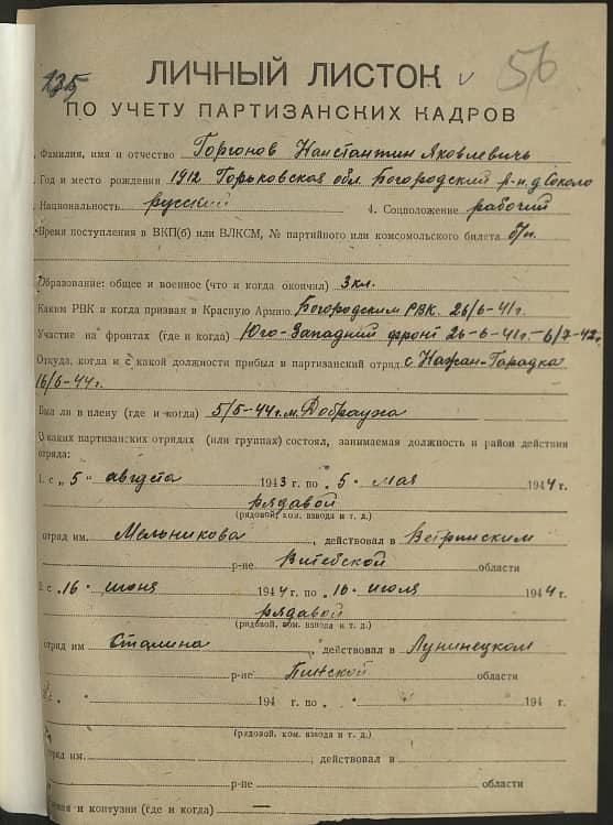 Горгонов Константин Яковлевич Документ 1