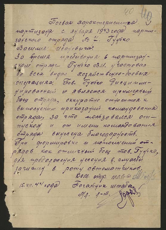 Гунько Василий Иванович Документ 1