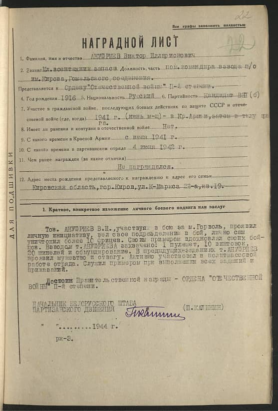 Ануфриев Виктор Илларионович Документ 1