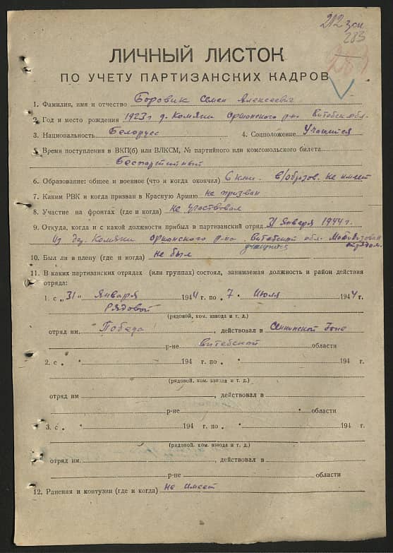 Боровик Семен Алексеевич Документ 1