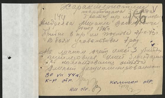 Андреев Михаил Васильевич Документ 1