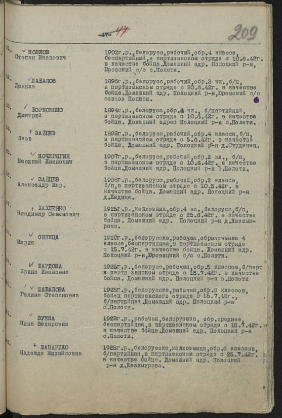 Бабарико Надежда Михайловна  Документ 1