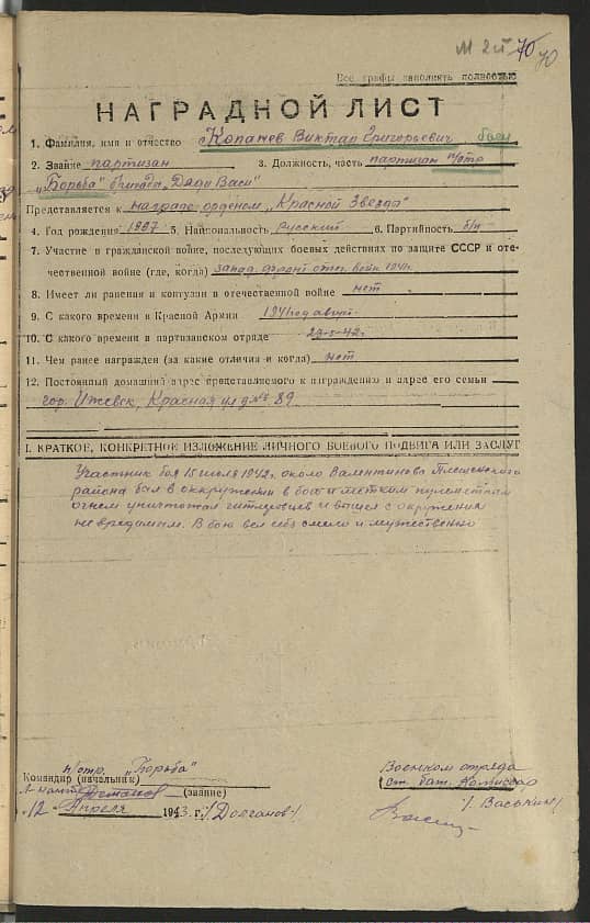 Копанев Виктор Григорьевич Документ 1