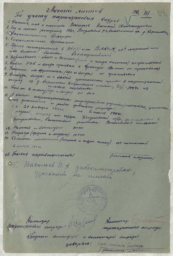 Васильев Василий Александрович Документ 1