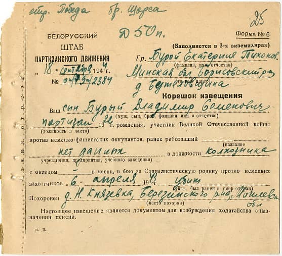 Бурый Владимир Семенович Документ 1