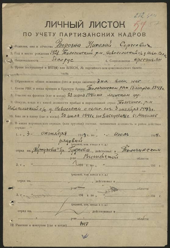 Борозна Николай Сергеевич Документ 1