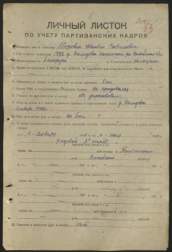 Боровик Матвей Савельевич Документ 1