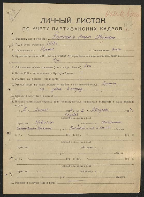 Борисенко Мария Ивановна Документ 1