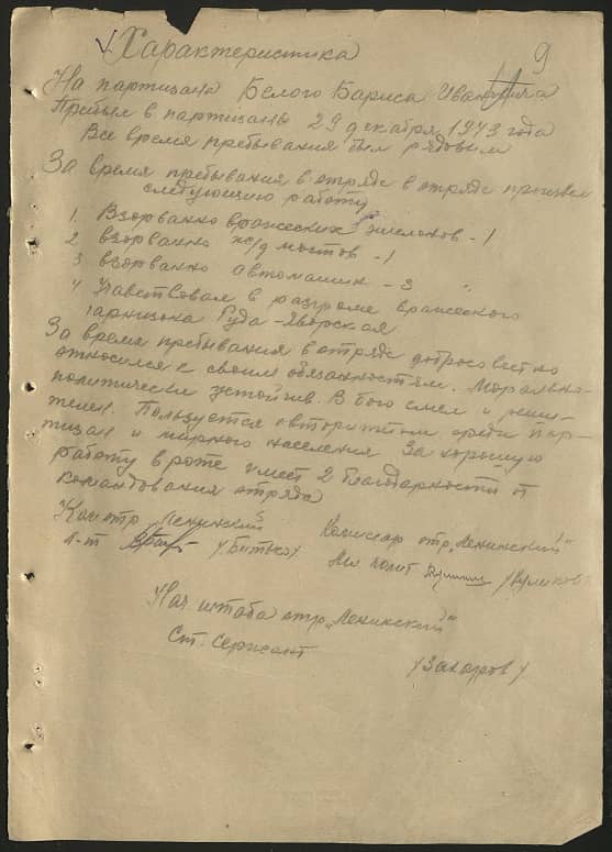 Белый Борис Иванович Документ 1