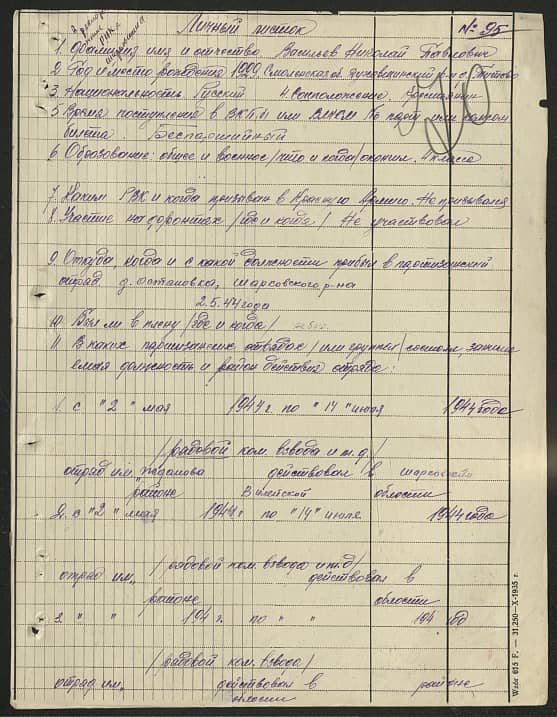 Васильев Николай Павлович Документ 1