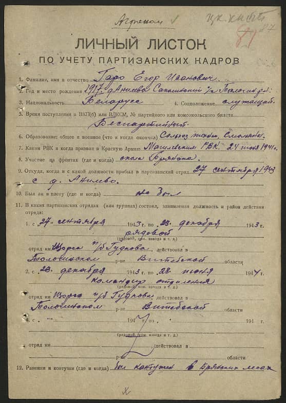 Гаро Егор Иванович Документ 1