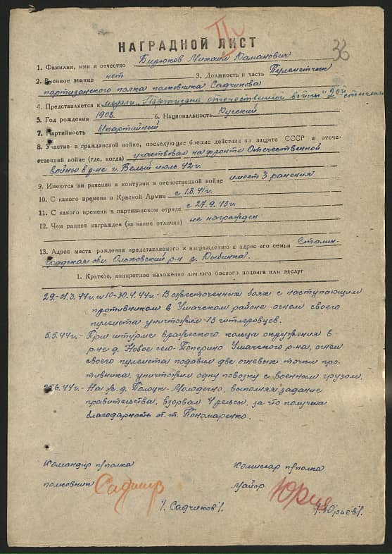 Бирюков Михаил Романович Документ 1