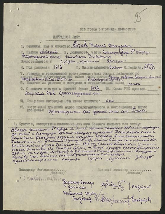 Плиев Николай Данилович Документ 1