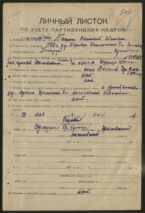 Бажок Василий Иванович Документ 1