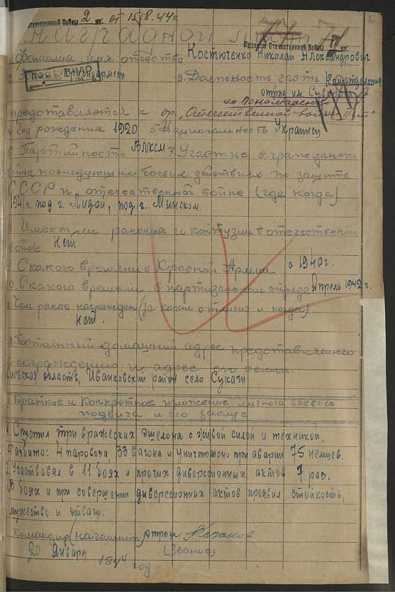 Костюченко Николай Александрович Документ 1