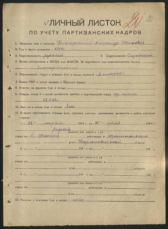 Благодатский Александр Иванович Документ 1