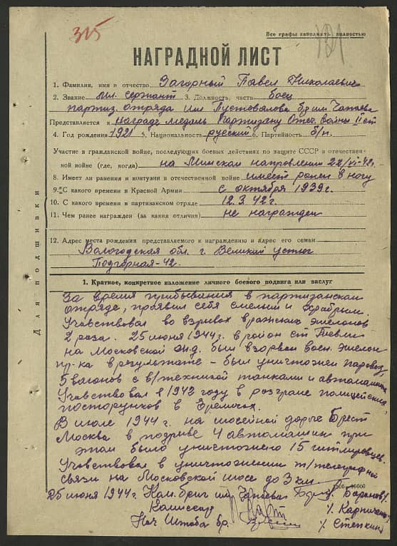 Загорный Павел Николаевич Документ 1