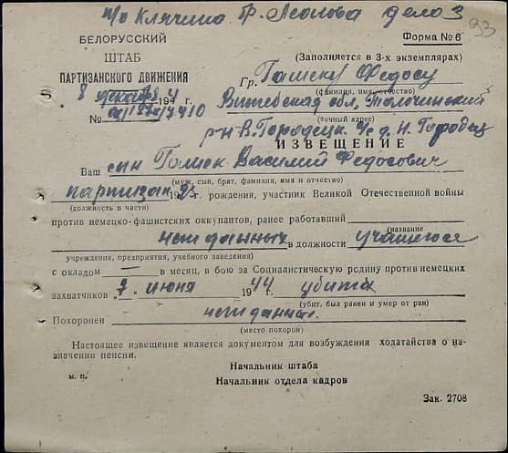 Гашек Василий Федорович Документ 1