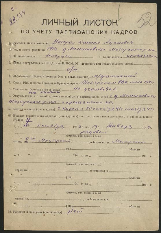 Вегера Даниил Адамович Документ 1