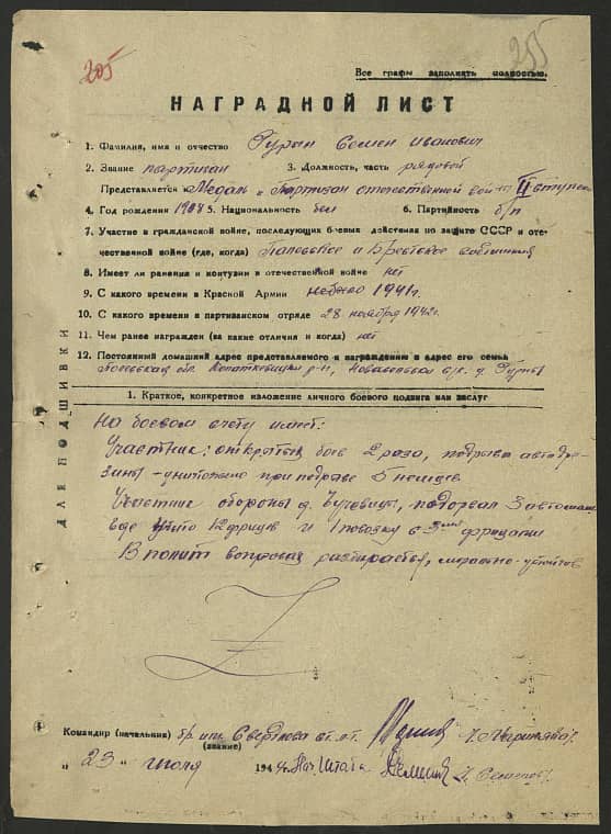 Гурын Семен Иванович Документ 1