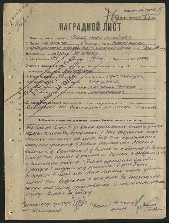 Павлов Петр Михайлович Документ 1