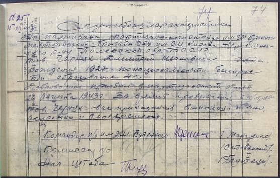 Черняк  Дмитрий Иванович Документ 1