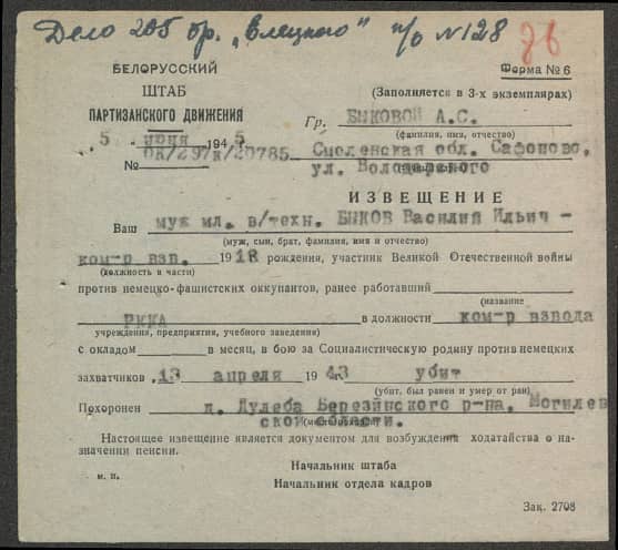 Быков Василий Ильич Документ 1