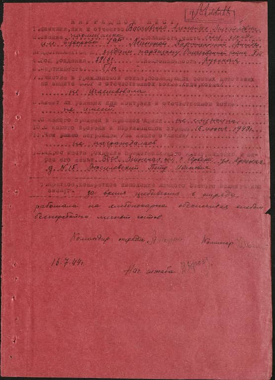 Василевская Александра Михайловна Документ 1