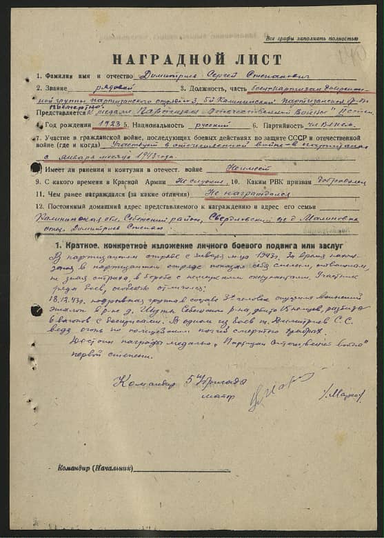 Дмитриев Сергей Степанович Документ 1