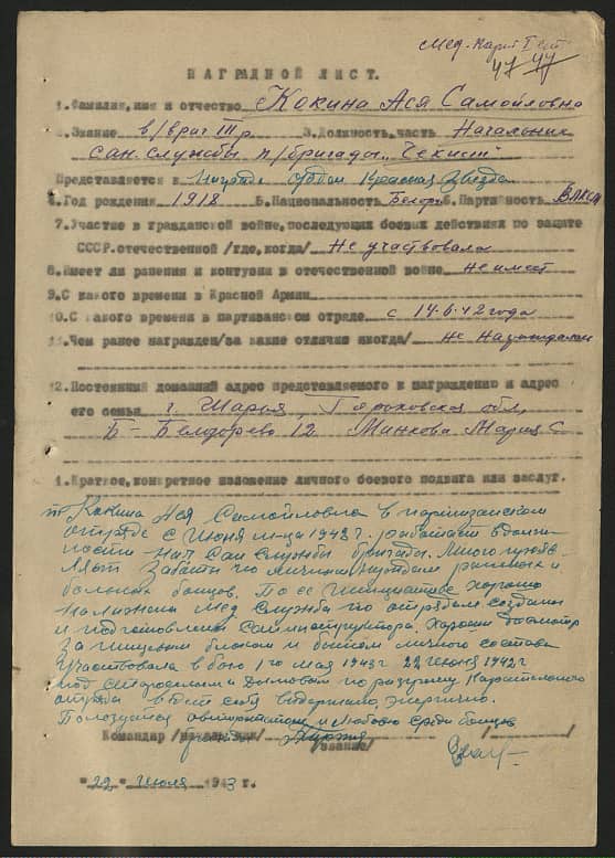 Кокина Ася Самойловна Документ 1