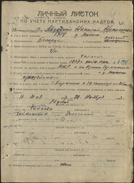 Авдеенко Николай Николаевич Документ 1