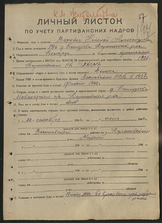 Варонич Николай Александрович Документ 1