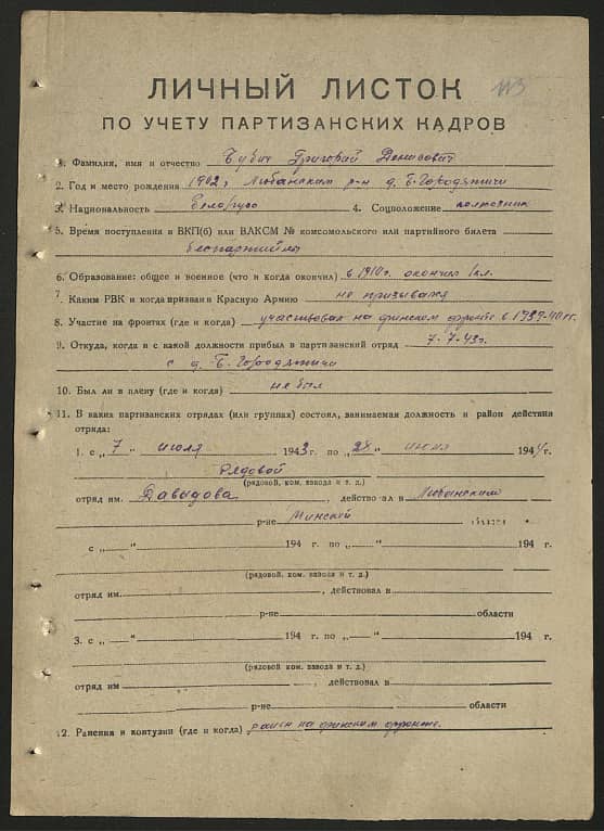 Бубич Григорий Денисович Документ 1