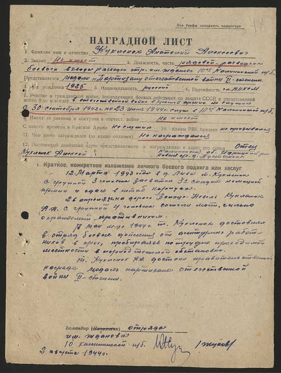 Кукленок Анатолий Алексеевич Документ 1