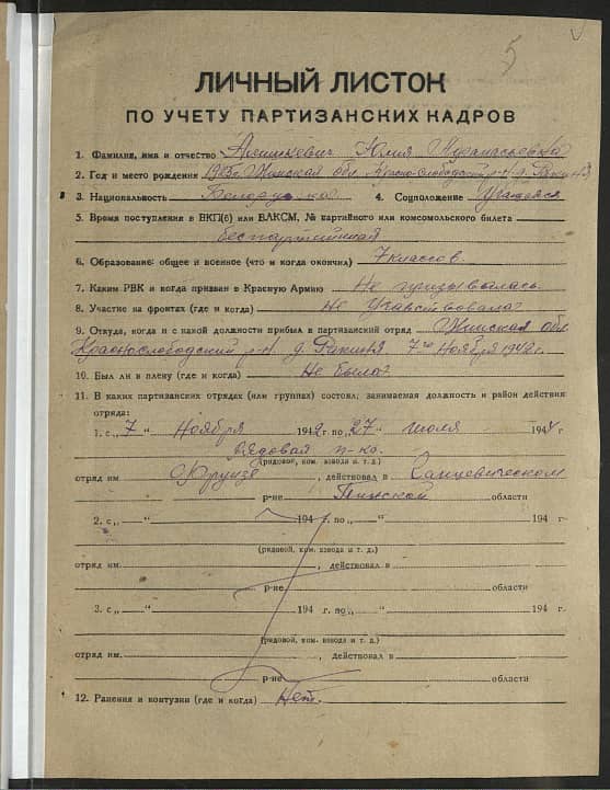 Алишкевич Юлия Афанасьевна Документ 1