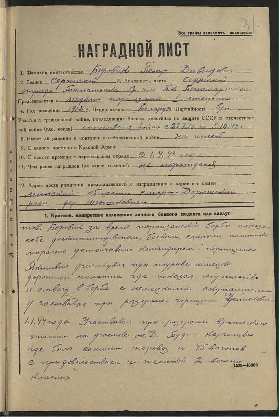 Боровик Петр Давидович Документ 1