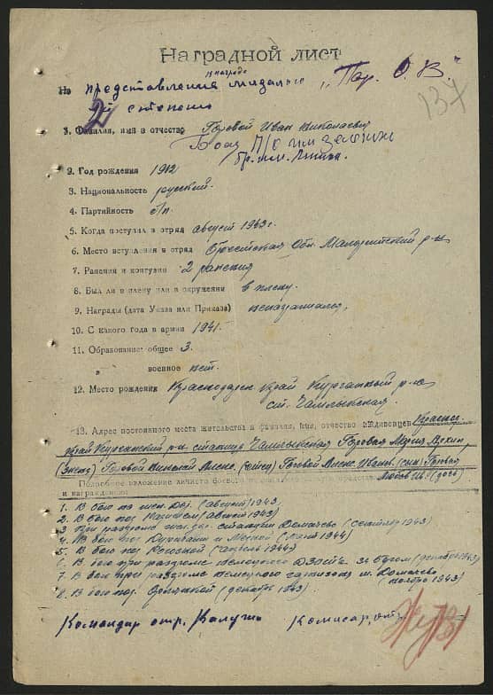 Горовой Иван Николаевич Документ 1