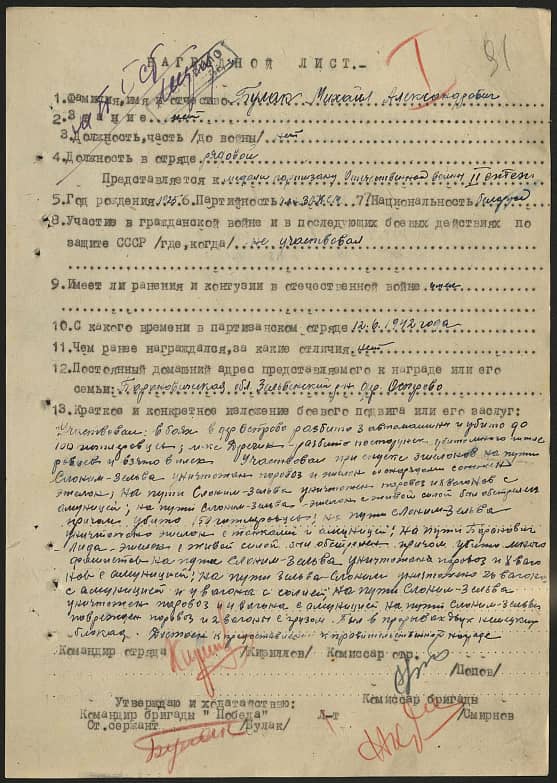 Булак Михаил Александрович Документ 1