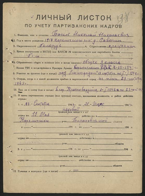 Багель Николай Николаевич Документ 1