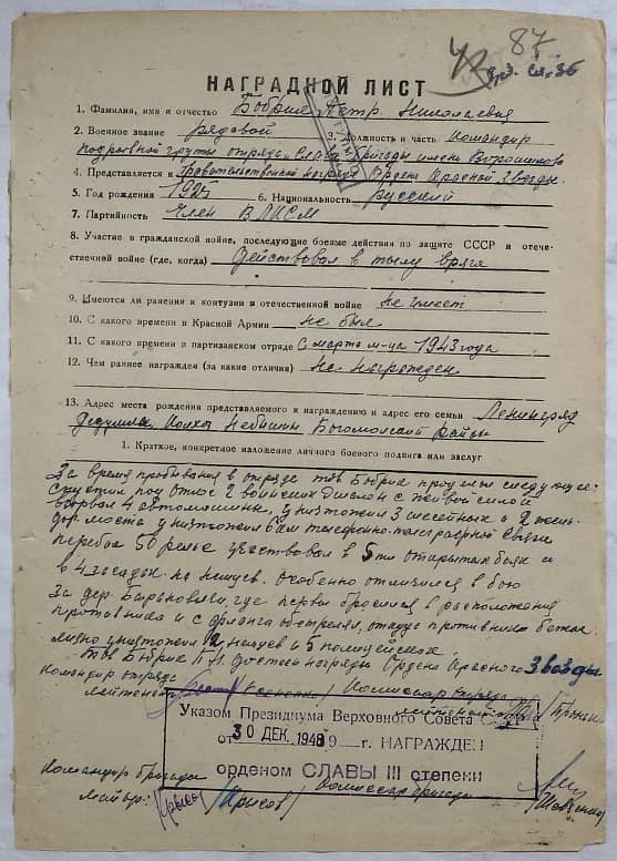 Бобрик Петр Николаевич Документ 1