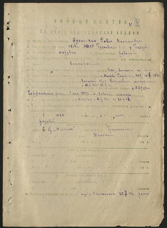 Аданичкин Павел Васильевич Документ 1