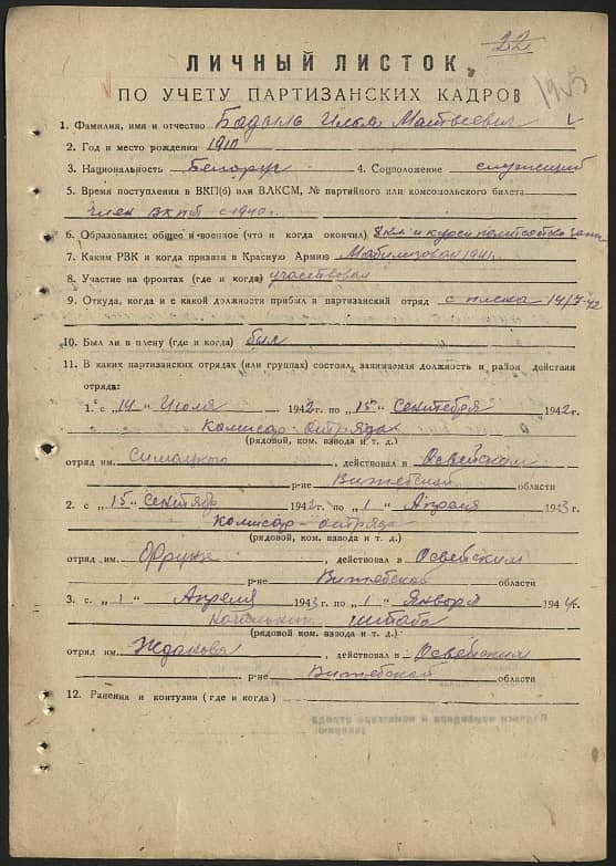 Бадыль Илья Матвеевич Документ 1