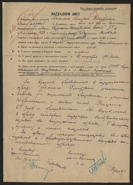 Баклага Дмитрий Викентьевич Документ 1