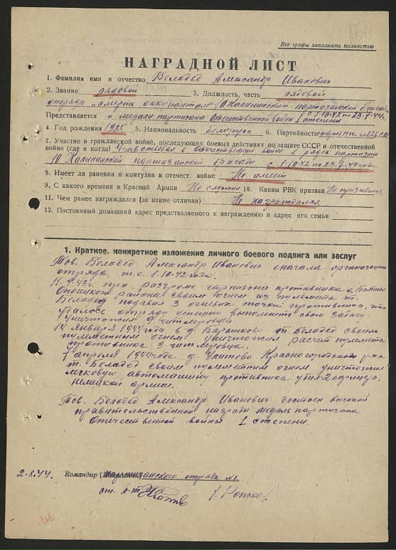 Белодед Александр Иванович Документ 1