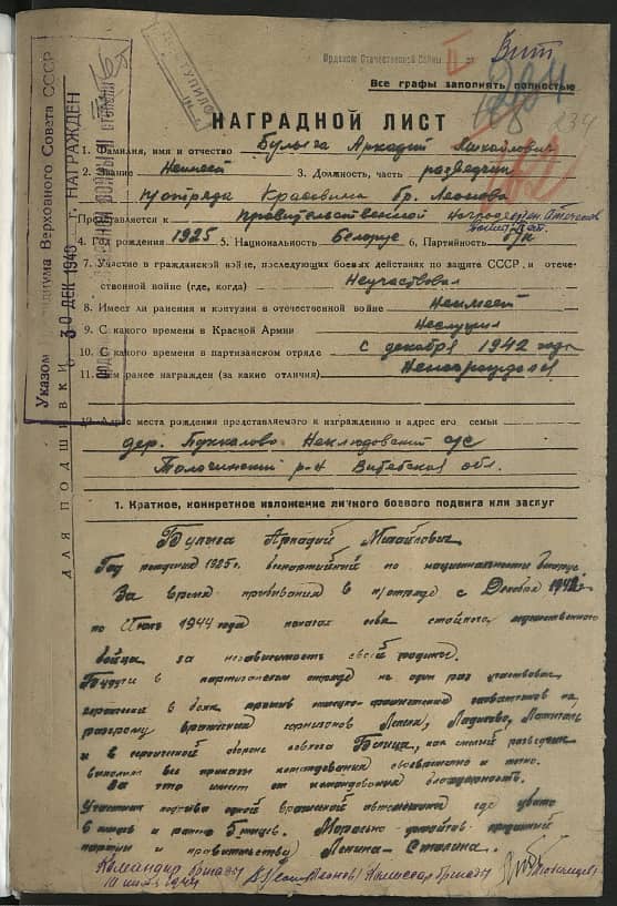 Булыга Аркадий Михайлович Документ 1