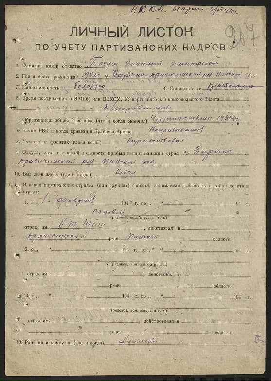 Багуш Василий Дмитриевич Документ 1