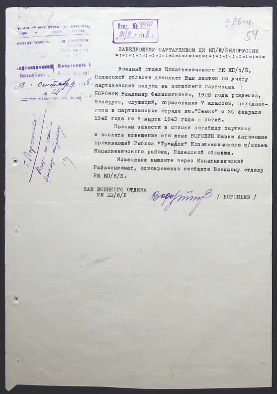 Боровик Владимир Филикиянович Документ 1